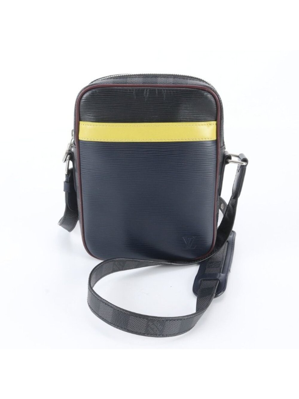 Louis Vuitton Damier Graphite Epi Danube Slim Leather